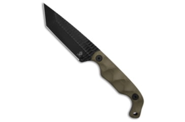 Image of Stroup Stroup Knives Bravo 5 Tanto Fixed Blade Knife OD Green G-10 3.5" Black, OD Green, 1095HC, adult, BHQ-213560