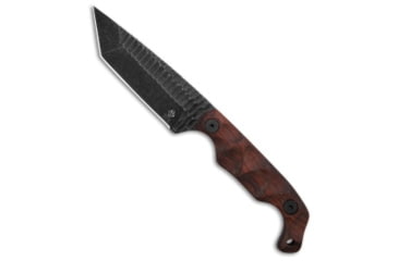 Image of Stroup Stroup Knives Bravo 5 Tanto Fixed Blade Knife Wood 3.5" Black Stonewash, Wood, 1095HC, adult, BHQ-213561