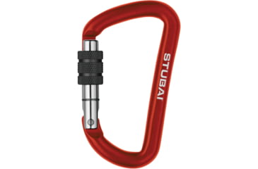 Image of Stubai Accessory Screw Gate Carabiner, Red, 977929
