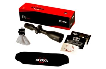 Image of Styrka S3 Rifle Scope, 3-9x40mm, 1in, Second Focal Plane, Plex, 350 Legend Cartridge, Matte Black, Black ST-00340
