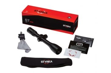 Image of Styrka S7 Series 2.5-15x50mm Waterproof Rifle Scope w/Side ocus,Black,Illuminated Mil-Dot Reticle ST-95041