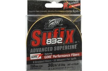 Image of Sufix 832 Advanced Superline Yellow 150 yds. - 30lb. Test 079198