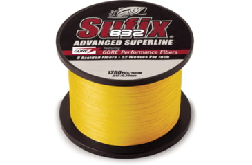 Image of Sufix 832 Braid 65lb Line, Hi-Vis Yellow, 1200 Yds, 660-365Y