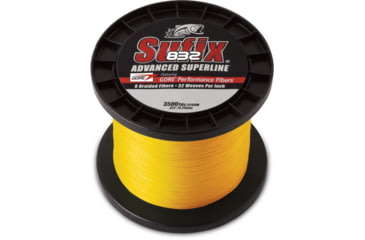 Image of Sufix 832 Braid 65lb Line, Hi-Vis Yellow, 3500 Yds, 660-465Y