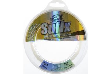 Image of Sufix Fluorocarbon Invisiline Leader 33yd Spool - 50 lb. Test/ Clear 034279
