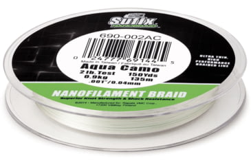 Image of Sufix NanoBraid 12lb Line, Aqua Camo, 150 Yds, 690-012AC