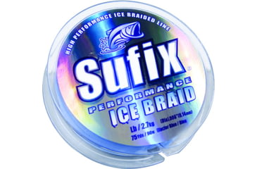 Image of Sufix Performance Ice Braid Line 4lb 75Yds Glacier Blue, 664-004GB