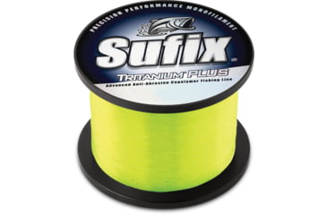 Image of Sufix Tritanium Plus Advanced Copolymer Line, 10 lb Test 1 lb Spool, Chartreuse, 696-210CH