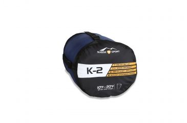 Image of Suisse Sport K-2, 20 Degree Mummy Bag, Gray, Orange, Navy, 84In X 33In, 5MM8302CGY
