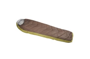 Image of Suisse Sport Alpine 5 Degree Double-Layer Mummy Sleeping Bag, Gray/Lime Green, Large, 5RR4302RN