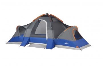 Image of Suisse Sport Wyoming 3 Room Tent - 18ft X 10ft, Gray, Blue, Orange, 8 Person, MTB1810BCBG