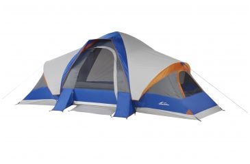 Image of Suisse Sport Wyoming 3 Room Tent - 18ft X 10ft, Gray, Blue, Orange, 8 Person, MTB1810BCBG