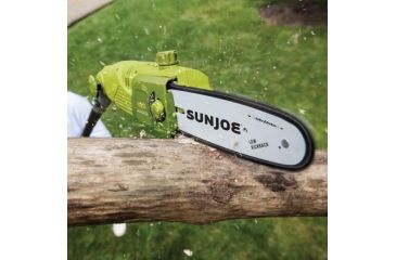 Image of Sun Joe 10-Inch 8-Amp Electric Pole Chain Saw, Green SWJ803E