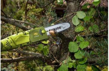 Image of Sun Joe 10-Inch 8-Amp Electric Pole Chain Saw, Green SWJ803E