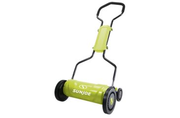 Image of Sun Joe 18 inch Quad-Wheel, 5-Position, Razor Sharp Cutting Blade, Silent Push Reel Mower, Green MJ1800M