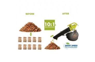 Image of Sun Joe 3-in-1 Electric Blower/Vacuum/Leaf Shredder, Green SBJ604E