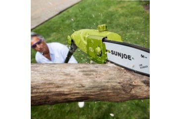 Image of Sun Joe 8-Inch 6.5-Amp Electric Pole Chain Saw, Green SWJ802E