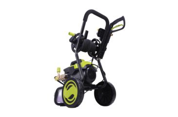 Image of Sun Joe Cold Water Electric Direct Drive Crank Shaft Pressure Washer - 1300 PSI w/ Wall Mount, Roll Cage and Hose Reel, 2.15HP, 120V, Green SPX9006-PRO