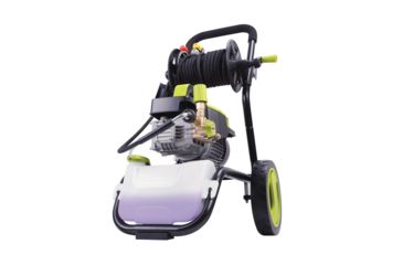 Image of Sun Joe Cold Water Electric Direct Drive Crank Shaft Pressure Washer - 1300 PSI w/ Wall Mount, Roll Cage and Hose Reel, 2.15HP, 120V, Green SPX9006-PRO