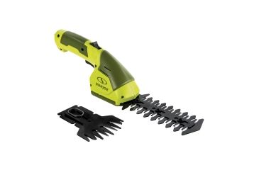 Image of Sun Joe Cordless 2-in-1 Grass Shear / Hedge Trimmer w/ Extension Pole, Green HJ605CC