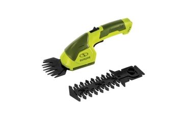 Image of Sun Joe Cordless 2-in-1 Grass Shear / Hedge Trimmer w/ Extension Pole, Green HJ605CC