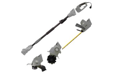 Image of Sun Joe Electric Lawn Care System w/Grass, Pole Hedge Trimmer, and Garden Tiller, Gray GTS4000E-GRY