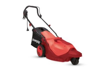 Image of Sun Joe Electric Lawn Mower, 3-Wheels,16 Inch,12 Amp, 360 Degrees Turn Radius, Red, Large MJ404E-360-RED