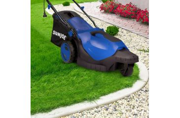 Image of Sun Joe Electric Lawn Mower, 3-Wheels16 Inch12 Amp, 360 Degrees Turn Radius, Blue, Large, MJ404E-360-SJB