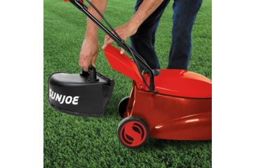 Image of Sun Joe Electric Lawn Mower w/ Side Discharge Chute - 13A, 14in, Red MJ401E-PRO-RED