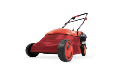 Image of Sun Joe Electric Lawn Mower w/ Side Discharge Chute - 13A, 14in, Red MJ401E-PRO-RED