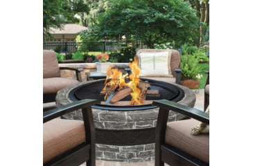 Image of Sun Joe Fire Joe Cast Stone Fire Pit, 35in, Charcoal Gray, SJFP35-CS-STN