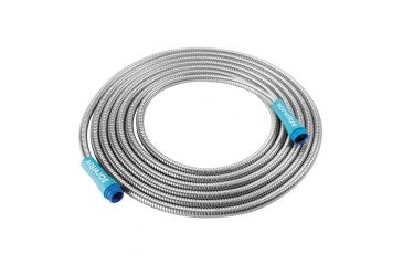Image of Sun Joe Heavy-Duty Spiral Constructed Stainless Steel Garden Hose, 25 ft AJSGH25