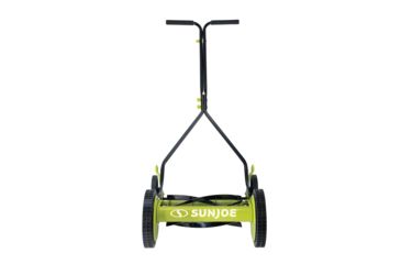 Image of Sun Joe Manual Reel Mower, 14 inch, Quad Wheel, 9-Positions, Green MJ503M