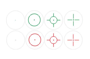 Image of Sun Optics 23X33Mm Reflex Sight/Red/Green/IR/4-Reticle CD13-RRG