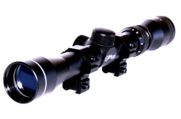 Image of Sun Optics 3-9x32 Heavy Duty Rifle Scope w/1inch .22 rings, Matte Black CS22-3932RR
