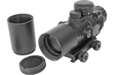Image of Demo,Sun Optics 4X32 Prismatic Illuminated Red Dot Sight w/Sunshade, Flashkill, Red/Green PS30432IR-DEMO