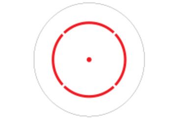 Image of Sun Optics 65 MOA Circle/1 MOA Dot/Red/ Green, Matte Black CD14-RG65