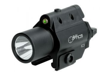 Image of Sun Optics Compact Laser/Light, CR123A, White/Green Beam, Black, CLF-CLSG