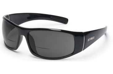 Image of Suncloud Atlas Sun Glasses, Black Frame, Gray Polarized Reader Lens