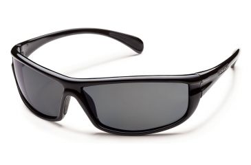Image of Suncloud King Sunglasses Black Frame Gray Polarized Polycarbonate Lens S-KNPPGYBK