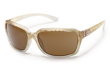 Image of Suncloud Polarized Optics Blossom Sunglasses - Ivory Frame/Brown Polarized Polycarbonate Lens S-BOPPBRIV