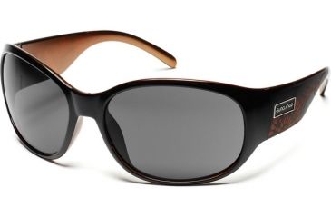 Image of Suncloud Polarized Optics Carousel Sunglasses - Black Backpaint Laser Frame, Gray Polarized Polycarbonate Lenses S-CAPPGYBC