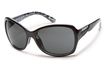 Image of Suncloud Polarized Optics Cassandra Sunglasses - Black Backpaint Frame/Gray Polarized Polycarbonate Lens S-CRPPGYBK