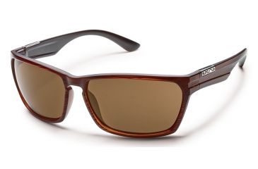 Image of Suncloud Polarized Optics Cutout Sunglasses - Burnished Brown Frame/Brown Polarized Polycarbonate Lens S-CTPPBRBR