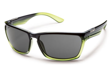Image of Suncloud Polarized Optics Cutout Sunglasses - Green Fade Frame/Gray Polarized Polycarbonate Lens S-CTPPGYGF