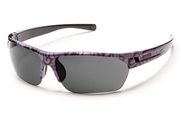 Image of Suncloud Polarized Optics Detour Sunglasses - Purple Print Frame/Gray Polarized Polycarbonate Lens S-DTPPGYPR
