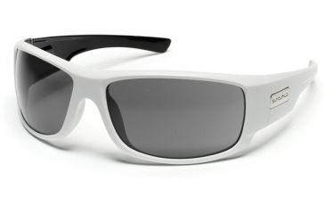 Image of Suncloud Polarized Optics Impulse Sunglasses - White Backpaint Frame, Gray Polarized Polycarbonate Lenses S-IMPPGYWT