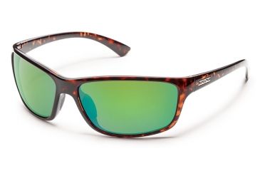 Image of Suncloud Polarized Optics Sentry Sunglasses - Tortoise Frame/Green Mirror Polarized Polycarbonate Lens S-SEPPGMTT