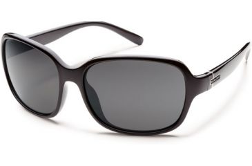 Image of Suncloud Polarized Optics Sequin (New) Sunglasses - Black Frame, Gray Polarized Polycarbonate Lenses S-SQPPGYBK