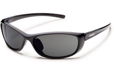 Image of Suncloud Polarized Optics Wisp (New) Sunglasses - Black Frame, Gray Polarized Polycarbonate Lenses S-WSPPGYBK